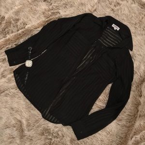 Express Portofino Sheer Black Stripe